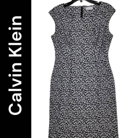 Calvin Klein Dresses & Skirts - Calvin Klein Women Black Sheath Career Formal Sleeveless Dress  Size 10